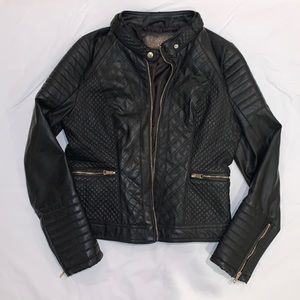 Faux leather jacket